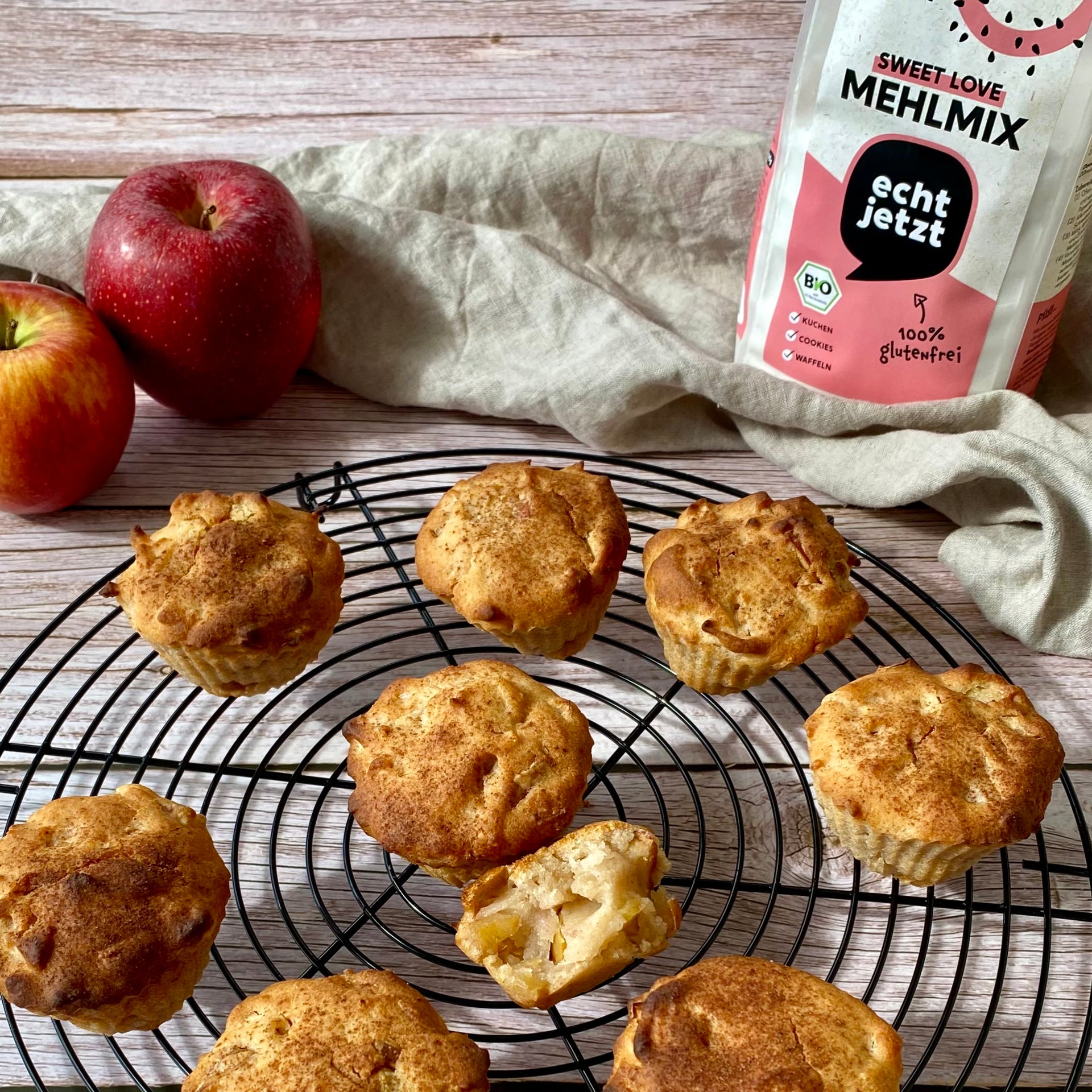 Glutenfreie Apfel Zimt Muffins