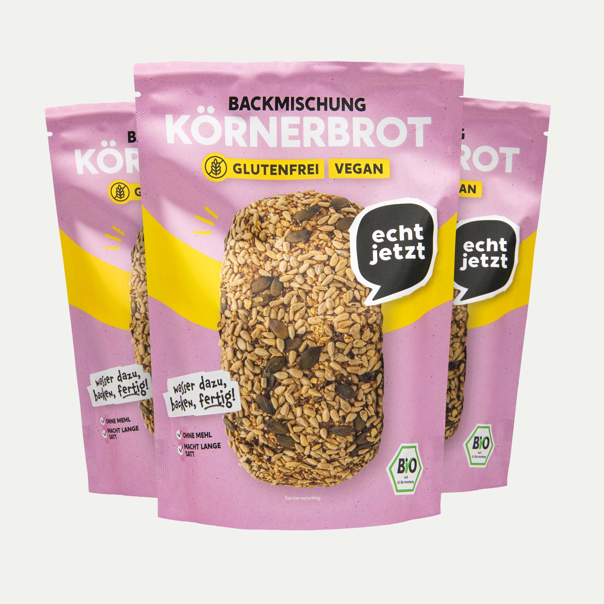 Glutenfreie Brotbackmischung der Marke echt jetzt