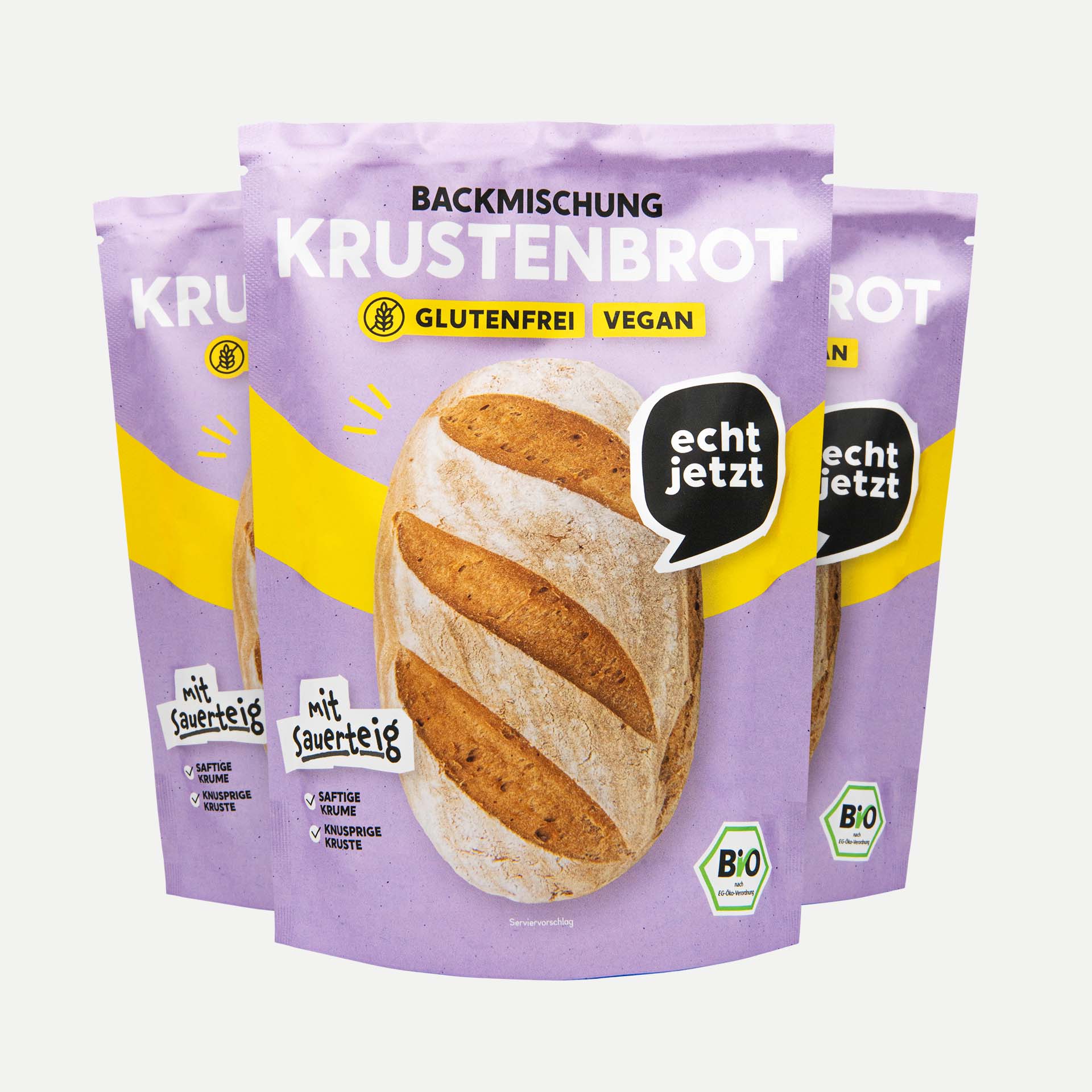 Glutenfreie Brotbackmischung der Marke echt jetzt