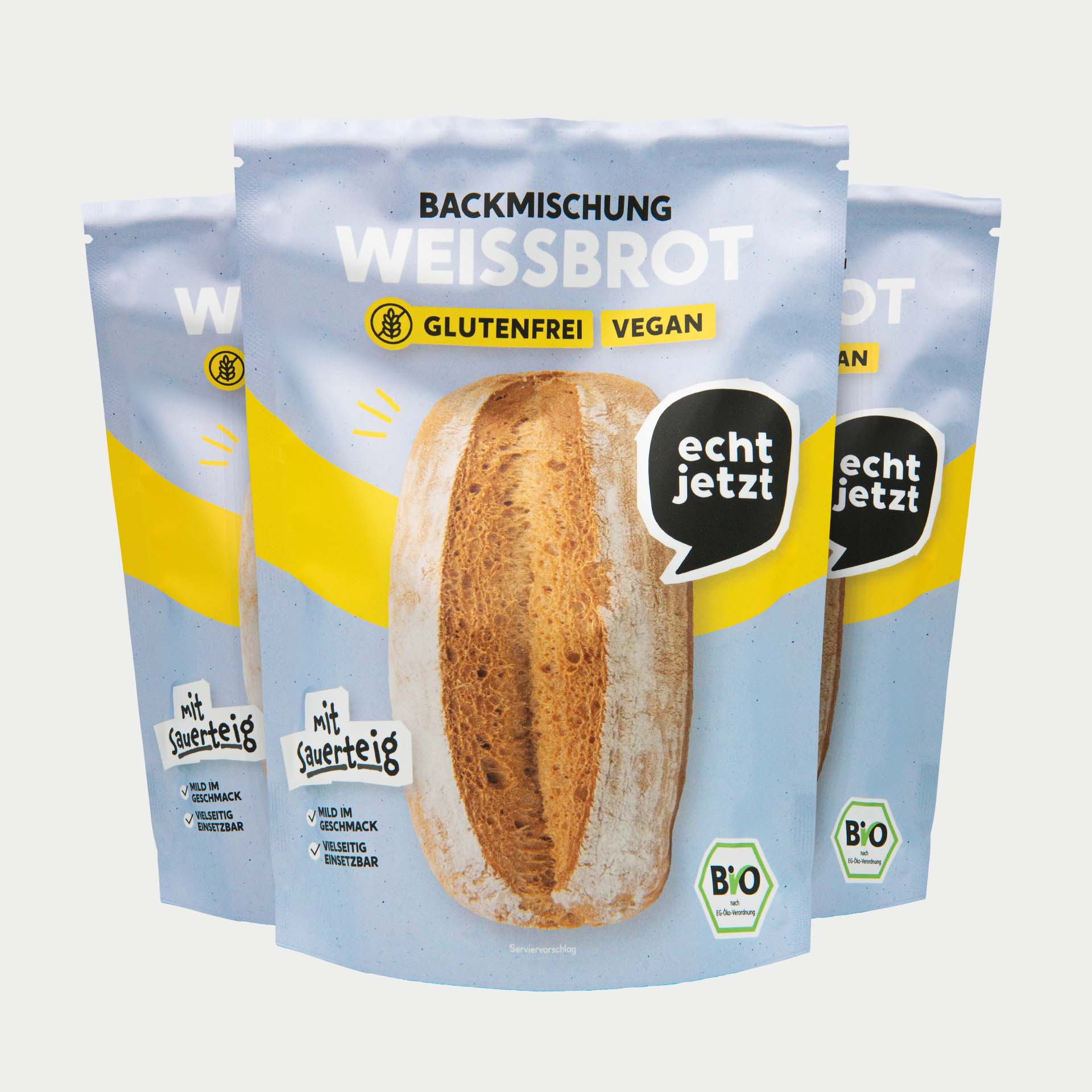 Glutenfreie Brotbackmischung der Marke echt jetzt