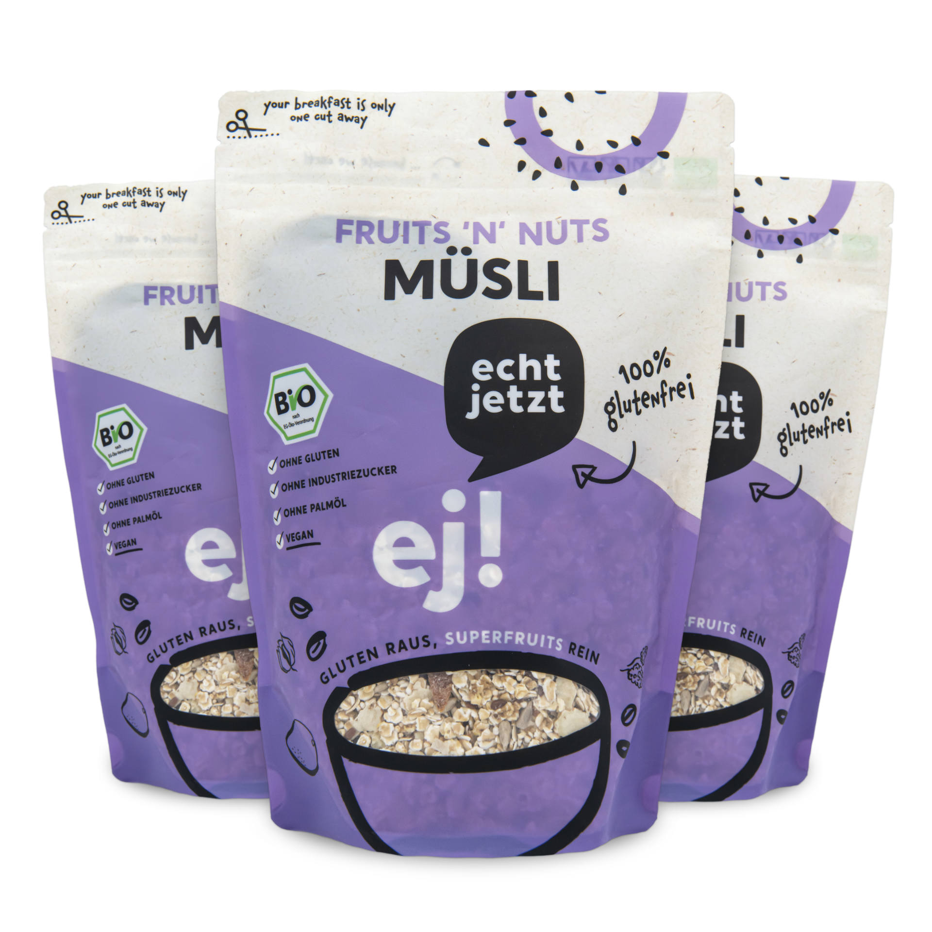 Fruity Fusion: 3 x Fruits 'n' Nuts Bio-Müsli - echt jetzt