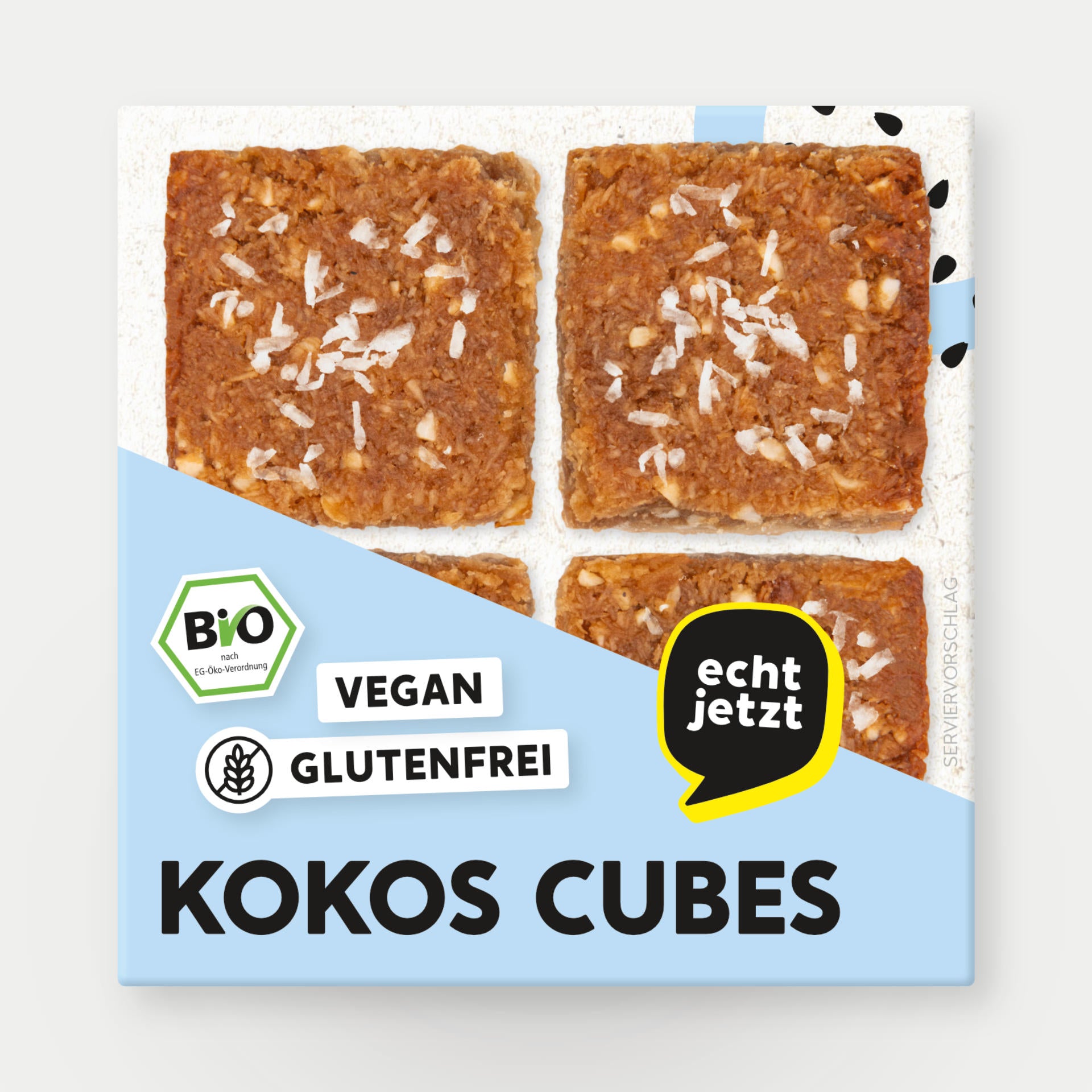 Glutenfreie Bio-Kokos-Mandel-Ecken von echt jetzt