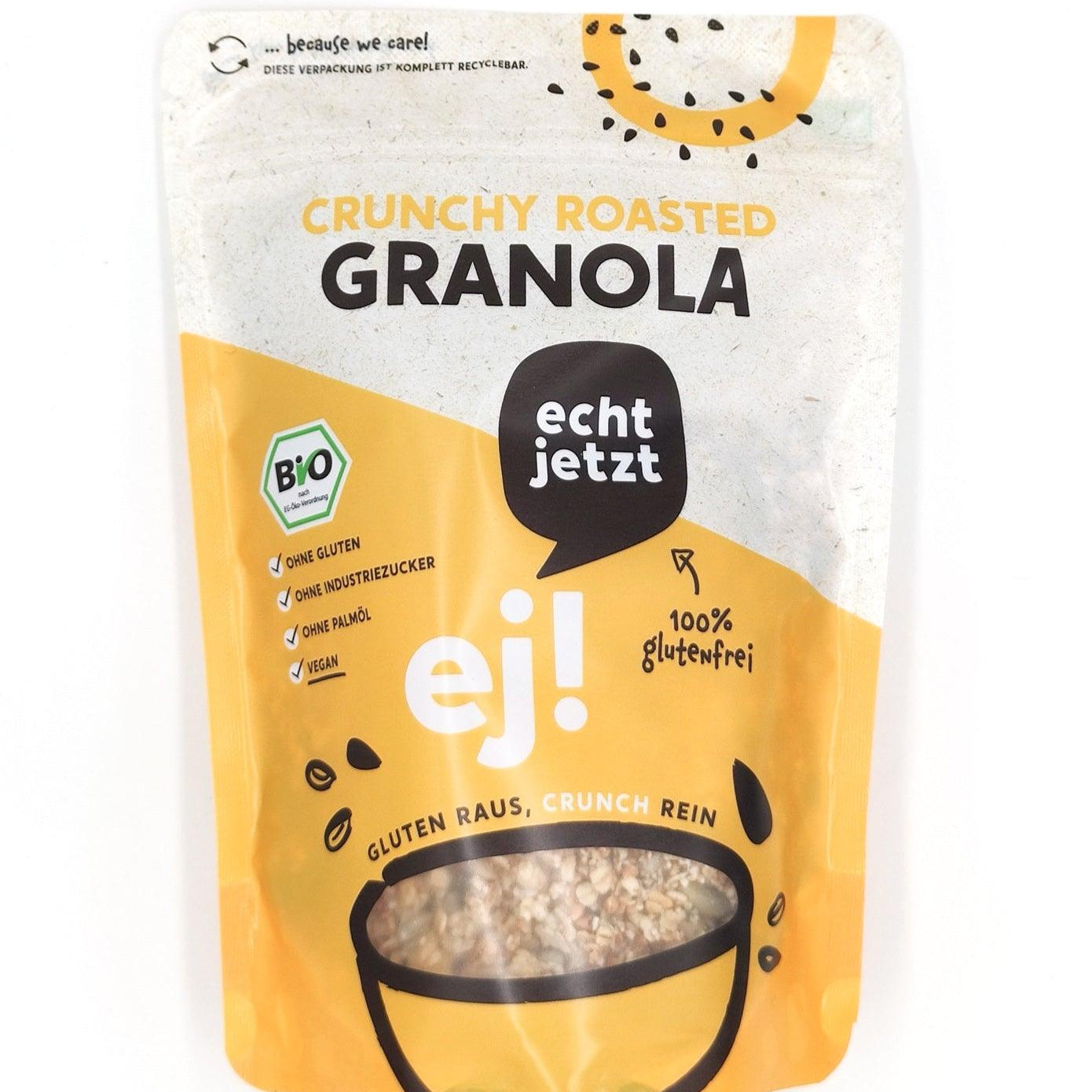 Glutenfreies Bio Crunchy Rosted Granola - echt jetzt