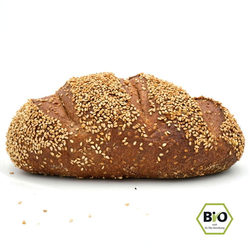 Glutenfreies Sesam-Honig Bio-Brot - echt jetzt 