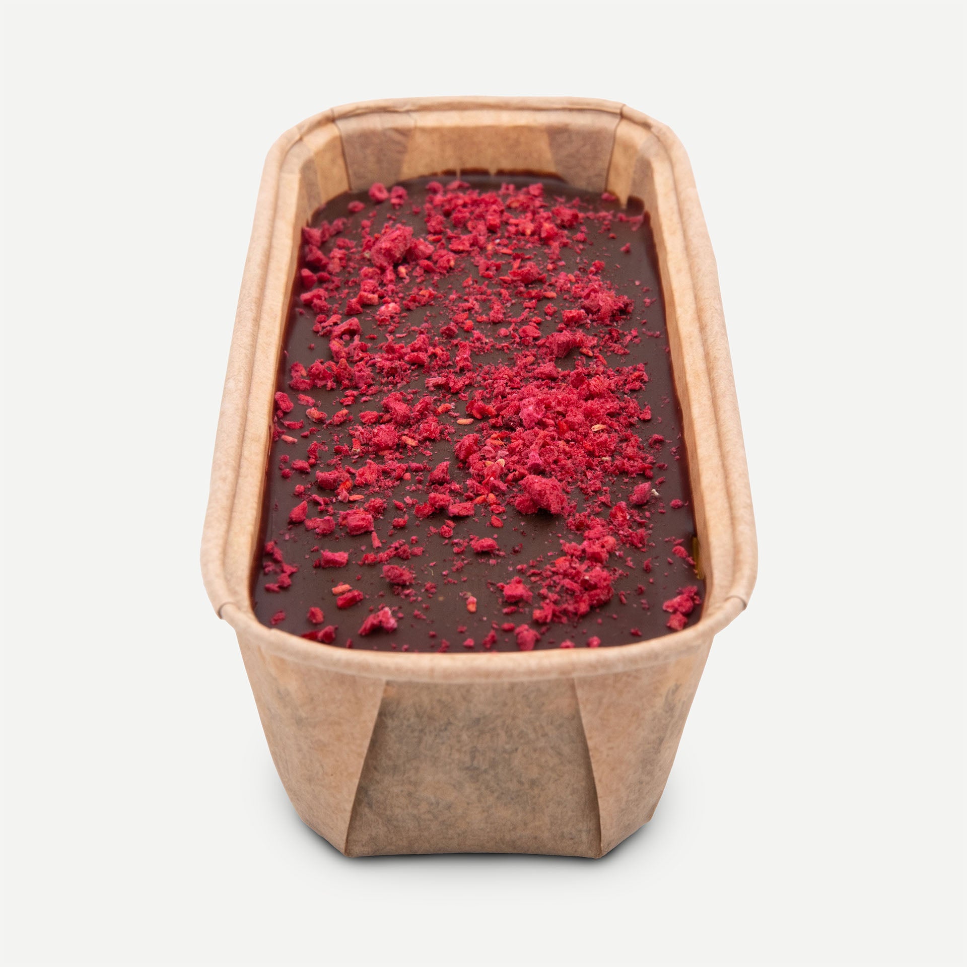Glutenfreier Bio-Schokoladenkuchen mit getrockneten Himbeeren von echt jetzt