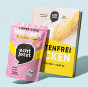 Glutenfreier Sweet Love Mehlmix und Backbuch von echt jetzt